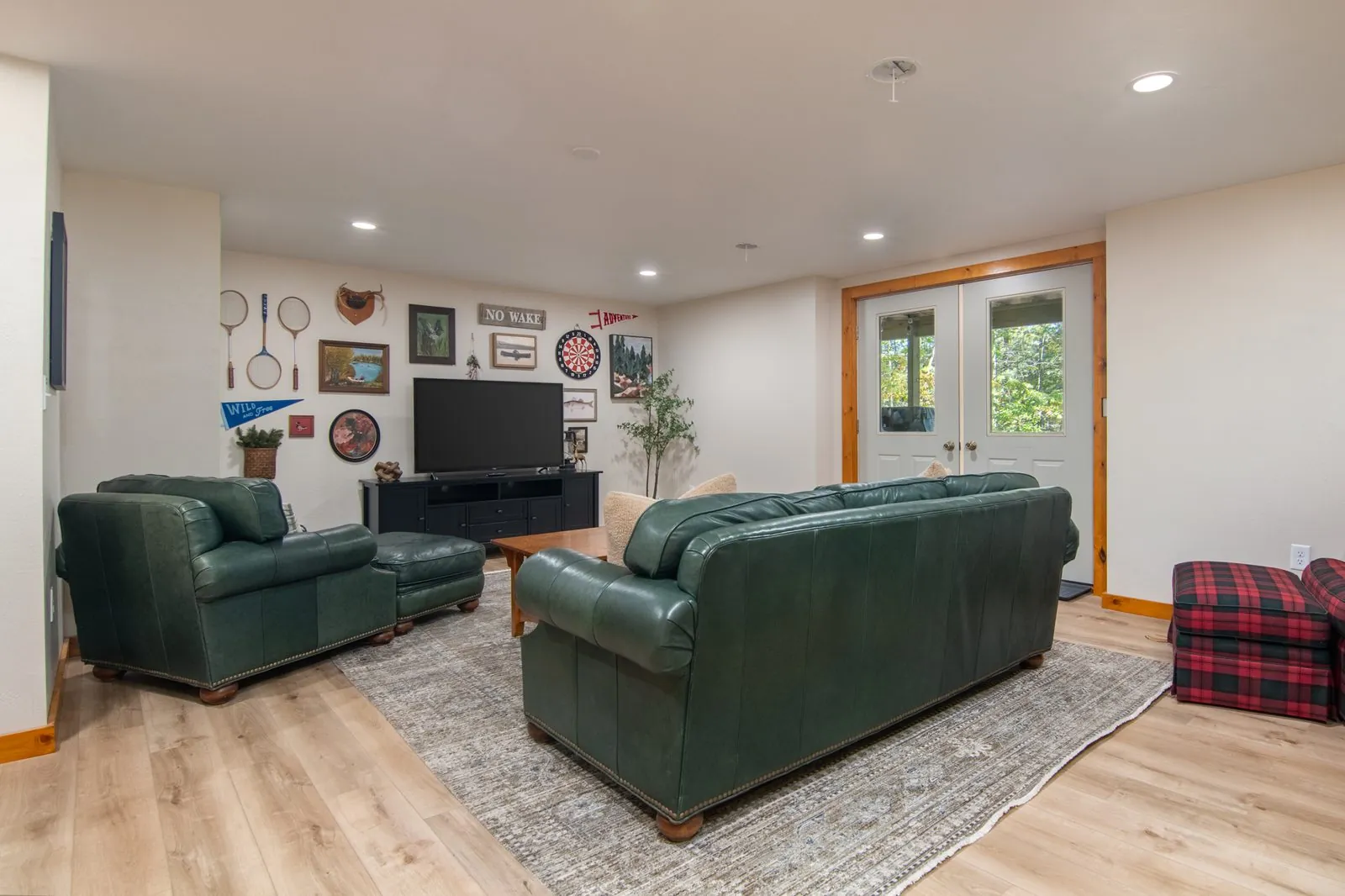 Lower-level rec room